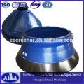 Cone Crusher Spares High Manganese Steel Casting Mantle for Cone Crusher Mining Equipment